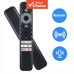 TOILEUM RC902V FMR6 Bluetooth + Controle Remoto por Voz Compatível com Controle Remoto de TV TCL QLED com Voz 55C728