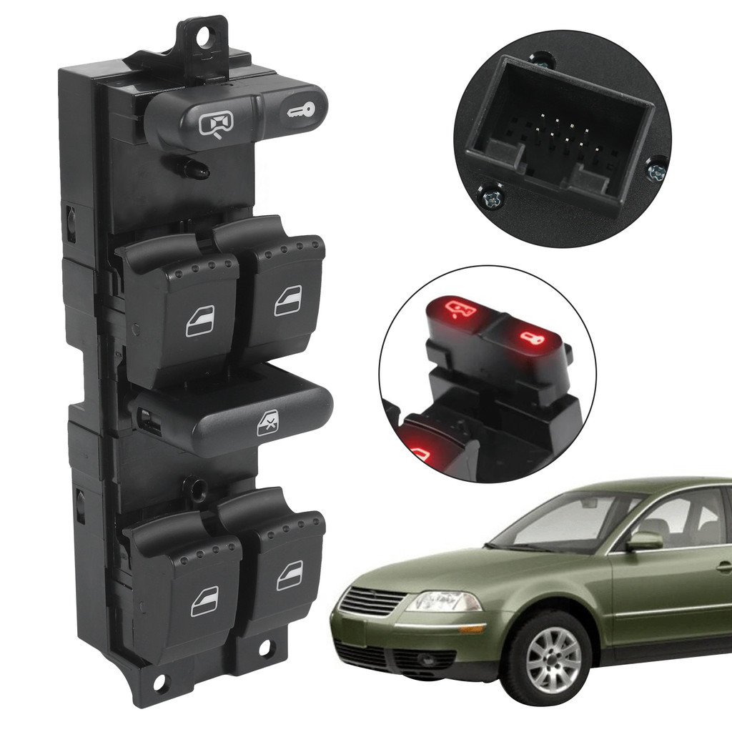 Comando Botão Vidro Elétrico Para Bora Golf Mk4 99 2000 2001