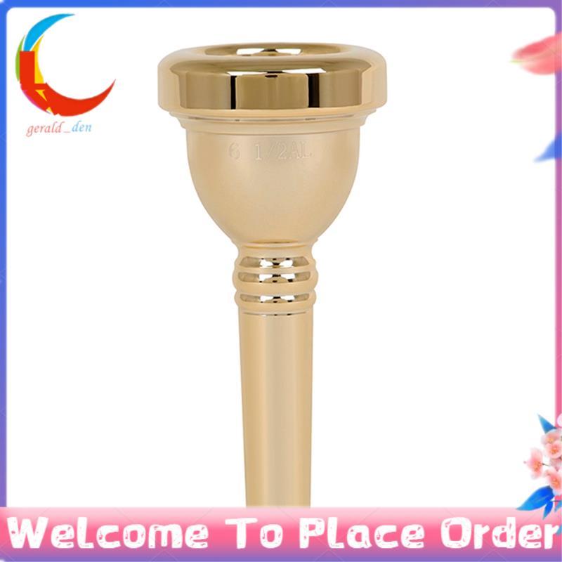 Bocal De Trombone 6 1/2 (6 E Meio) AL , Para Exercitador De Dedo De Tenor Fino , Dourado