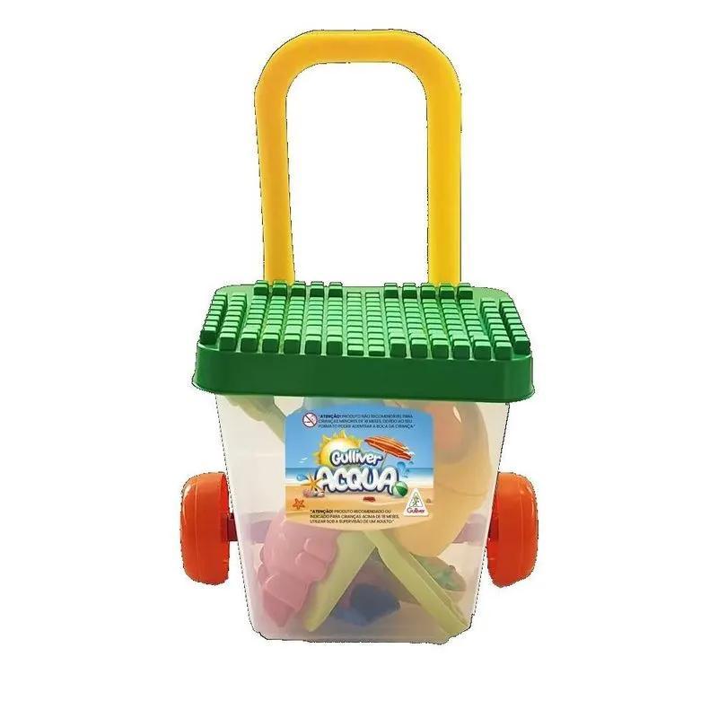 Acqua Balde Carrinho De Praia De Puxar Gulliver 5068