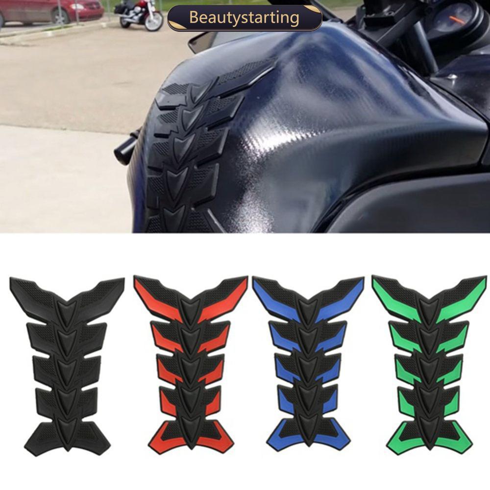 BEAUTYSTARTING 3D Borracha Motocicleta Gel Gás Óleo Tanque De Combustível Almofada Decalque Adesivo D9I6