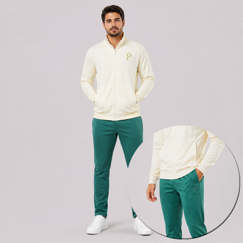 Agasalho Palmeiras Malha I Branco e Verde