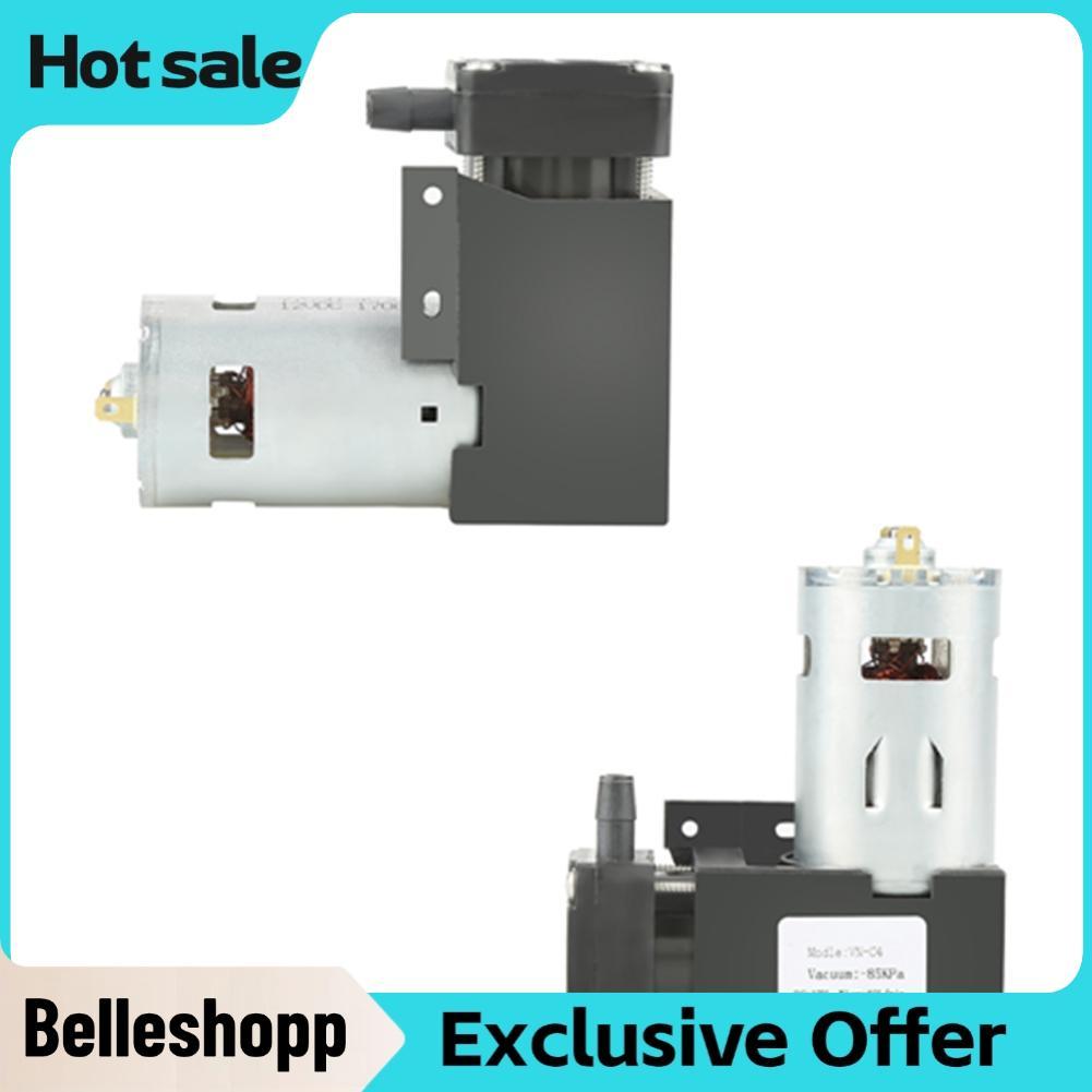 Belleshopp-br Mini bomba de vácuo de ar DC pequena sucção de compressor sem óleo 40L/min DC12V 42W -80KPa