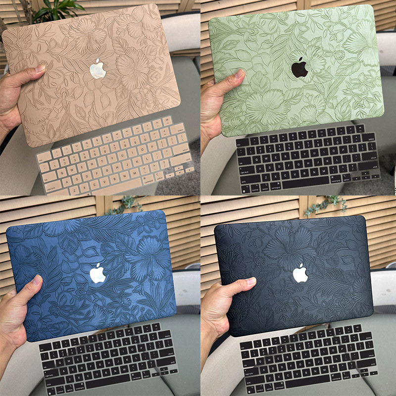 Capa De Couro Artesanal Esculpida Com Teclado Para Macbook Air 13.6 M5 M4 A3449 A3240 2023 15 M2 2026 Neo A18Pro