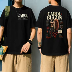 [Camiseta Premium em Algodão Puro]TT Camiseta Carol Biazin [POLIÉSTER] Camisa Básica Unissex