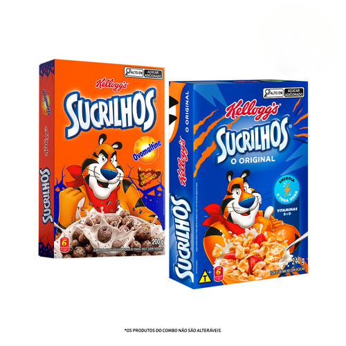 Combo Sucrilhos Ovomaltine 200g + Sucrilhos Original 240g