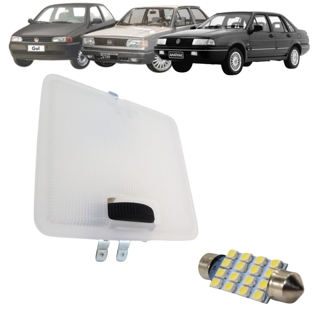 Luz De Teto Gol Parati Santana Voyage 1987 1988 1989 1990 1991 1992 1993 1994 + Led