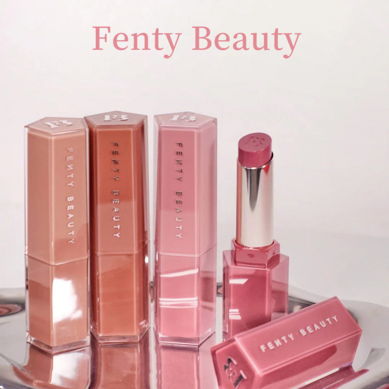 Fenty Beauty Flowing Gloss Lip Espelho Water Ilumina A Pele Persistente Hidrata Cores Grossas Maquiagem Stick Labial