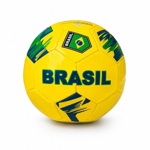 Bola De Futebol Brasil Número 5 Amarela Campo Original Resistente Treino jogo