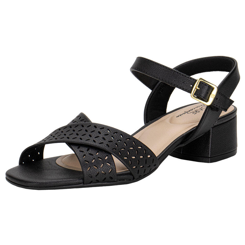 Sandália Feminina Salto Grosso Modare 7211105 em Oferta na Shopee