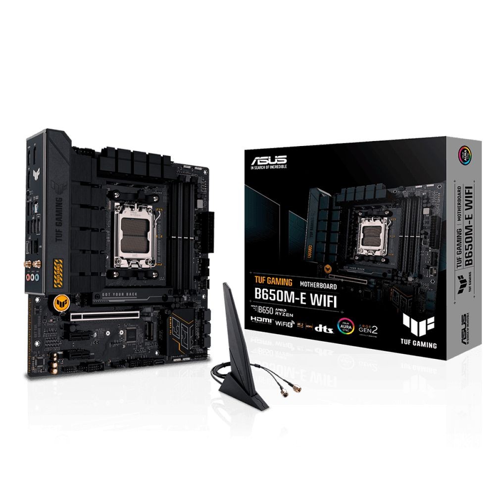 Placa Mãe Asus TUF Gaming B650M-E WIFI, Chipset B650, AMD AM5, mATX, DDR5, 90MB1FV0-M0EAY0 em Oferta na Shopee