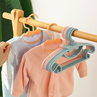 Kit 20 Cabides Infantil Organizador De Roupas De Bebê Cabide Plástico Reforçado À Prova De Vento Economia De Espaço