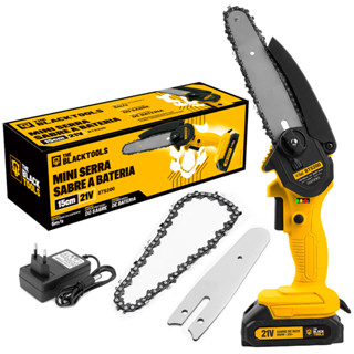 Mini Moto Serra Elétrica A Bateria 21v Recarregável Profissional Bts-200 The Black Tools em Oferta na Shopee