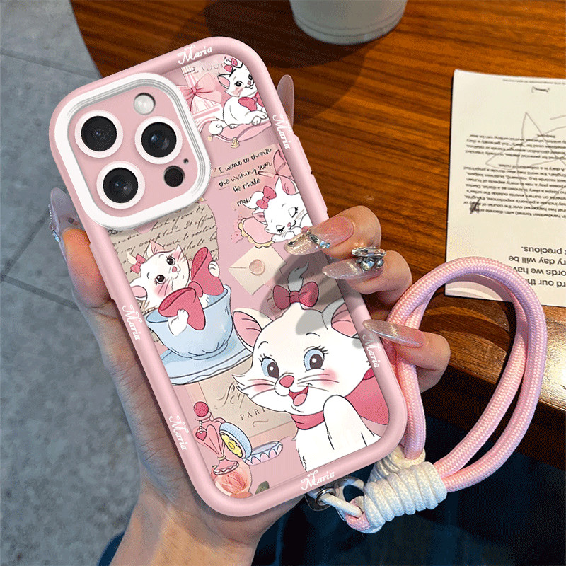 Capinha Capa de Silicone Padrão de gato fofo Anti queda para IPhone 11 12 13 14 15 16 17 Pro MAX Plus em Oferta na Shopee