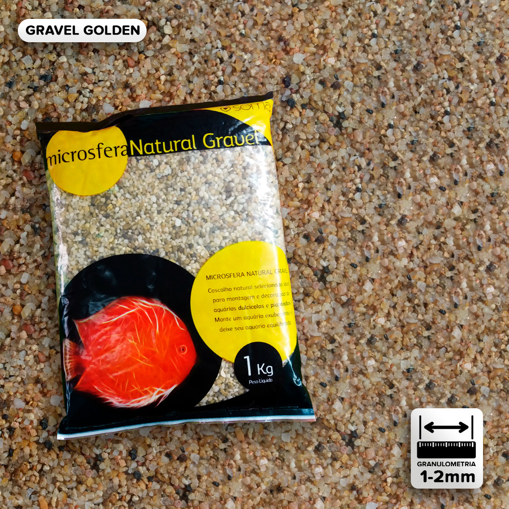 SUBSTRATO SOMA MICROSFERA NATURAL GRAVEL MIX (1-2MM) - 1KG