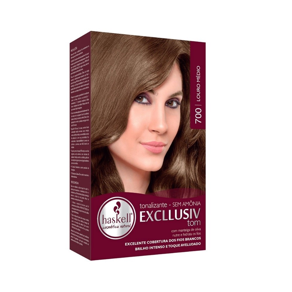 Tintura Tonalizante Haskell 700 Louro Médio em Oferta na Shopee