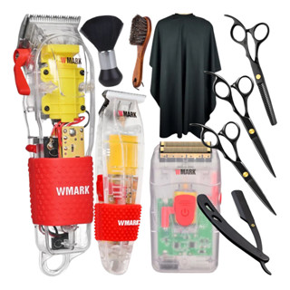 Maquina De Cortar Cabelo Wmark Ng108 Ng202 Ng987 Kit Tesoura em Oferta na Shopee
