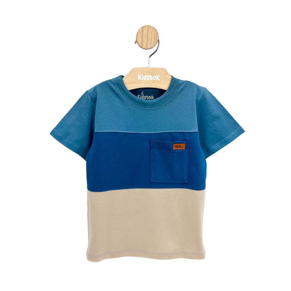 Camiseta Menino Malha Bloco de Cores - Kidstok em Oferta na Shopee