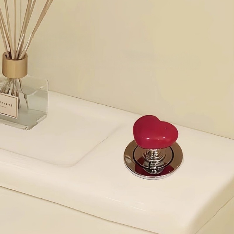 Kit 2 Botões de Vaso Sanitário com Formato de Coração, Decoração para Descarga em Oferta na Shopee