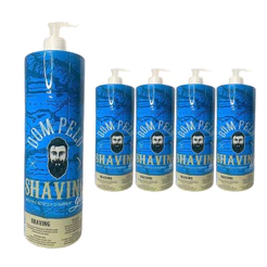 Kit 4 Shaving Gel Dom Pelo 1kg Profissional - Barba Suave Sem Irritações - Envio Imediato