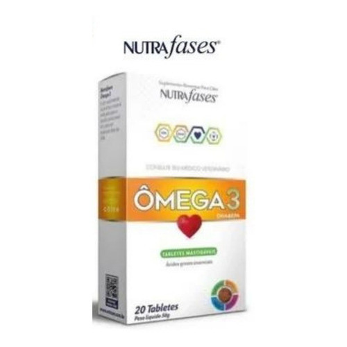 Nutrafases Omega 3 Suplemento Para Cães 20 Tabletes