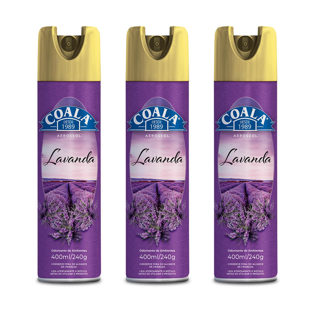 Kit Coala 3 Aerossol - Lavanda em Oferta na Shopee