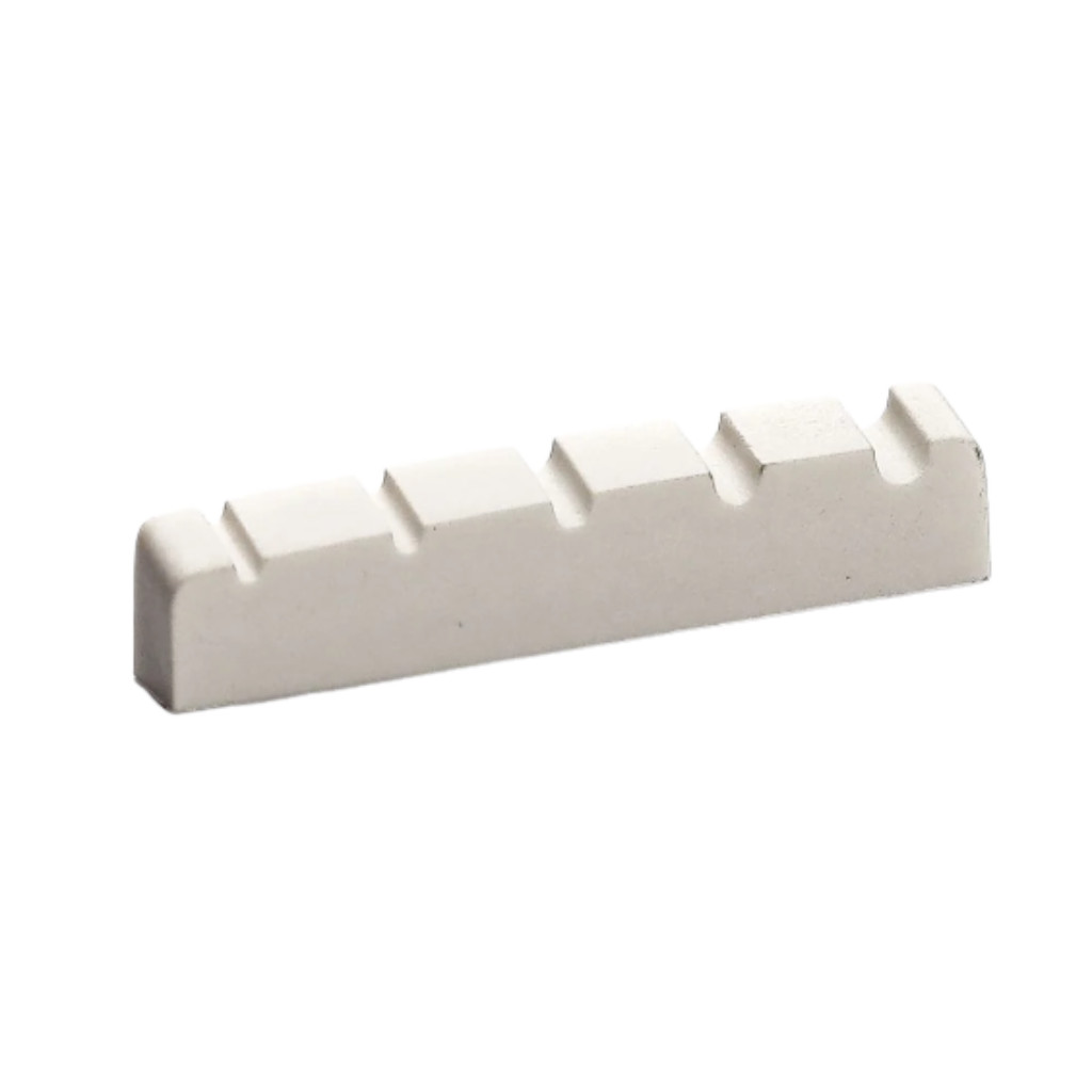 Pestana de Plastico para Contra-Baixo de 5 Cordas Spirit - Modelo NBG5456 em Cor Branca