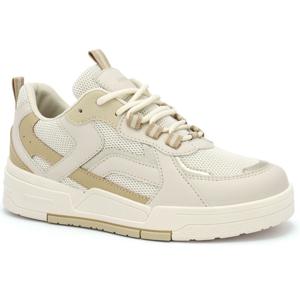 Tênis Feminino Chunky Casual Natural 2589235-1 em Oferta na Shopee