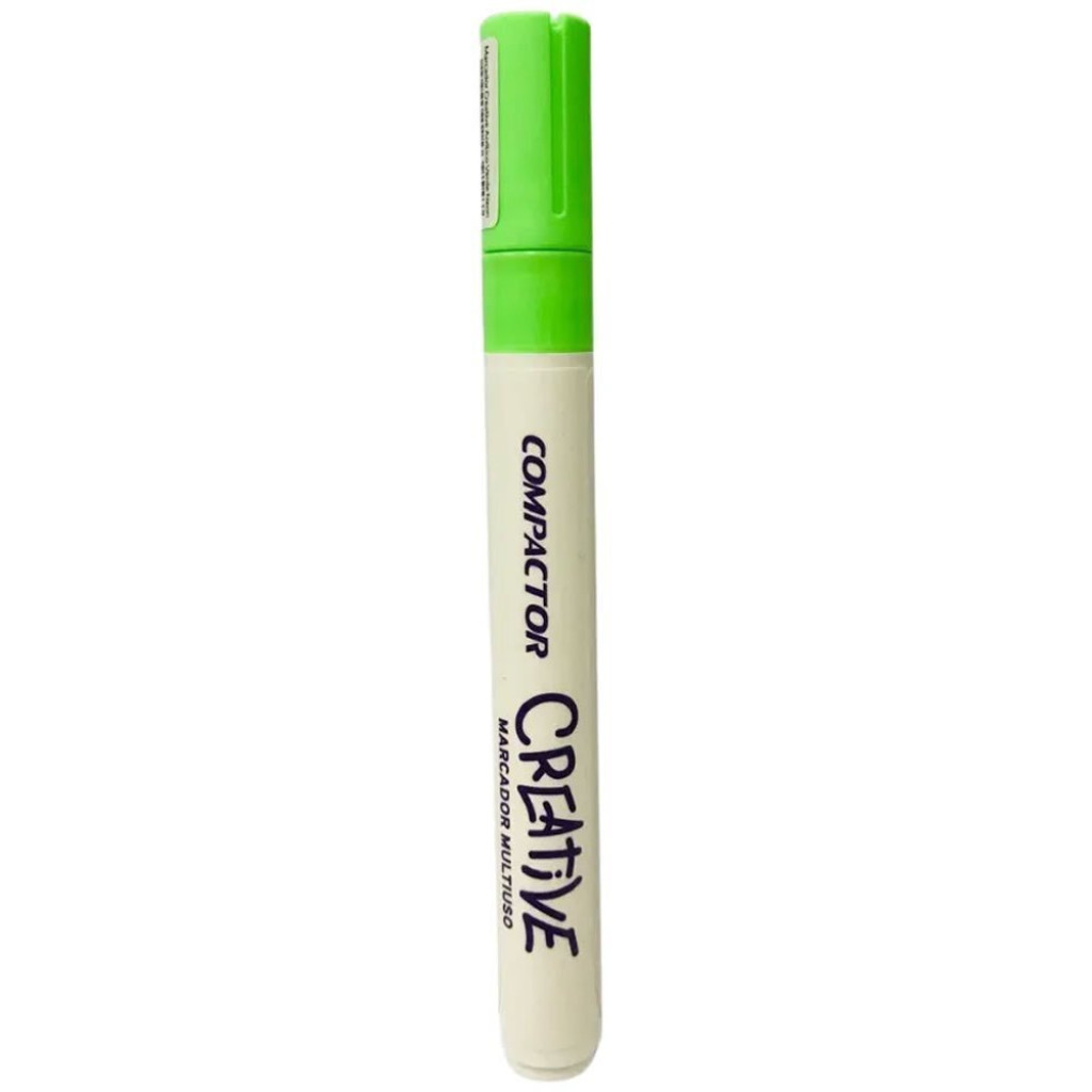 MARCADOR MULTIUSO CREATIVE 4MM VERDE NEON   COMPACTOR   2897069 em Oferta na Shopee