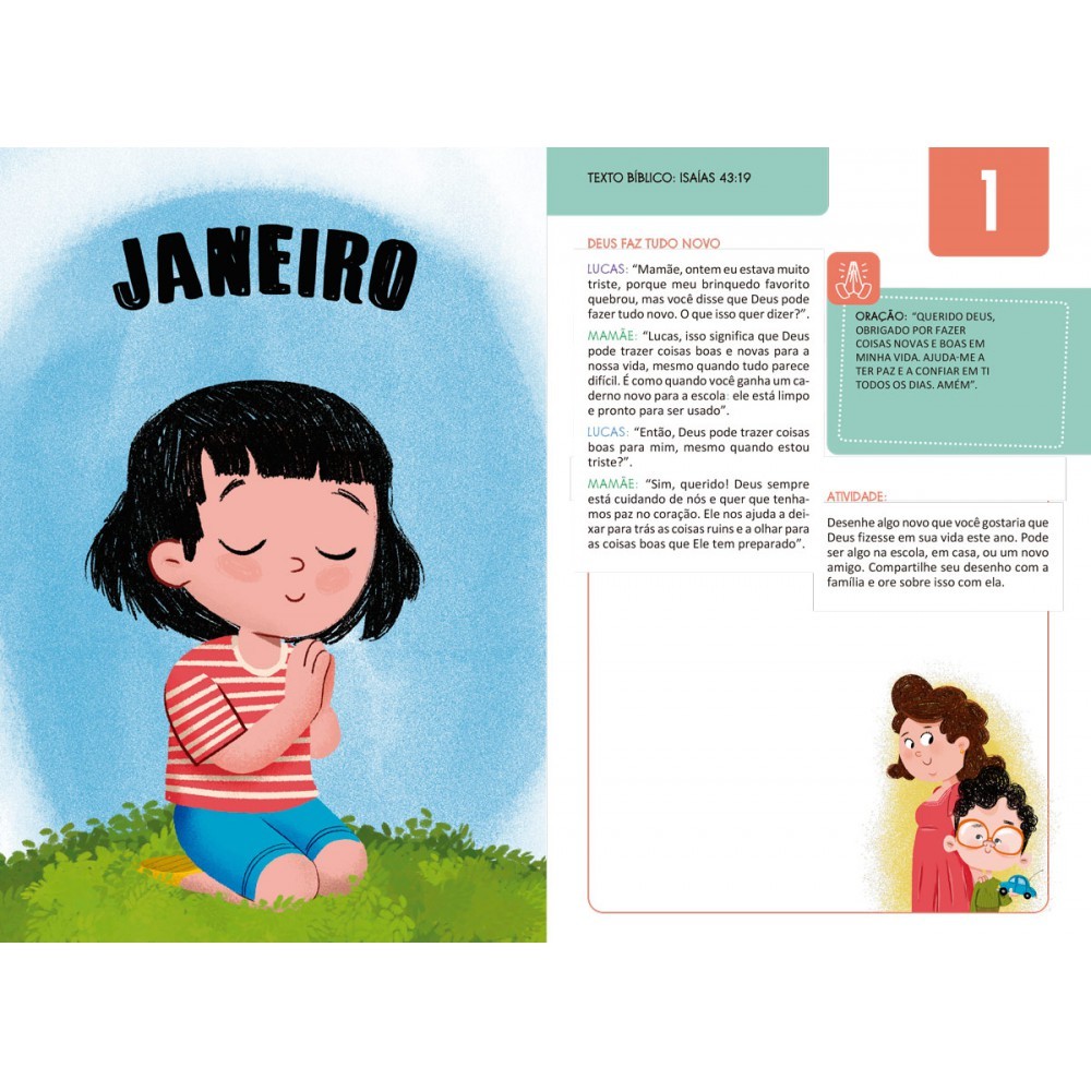 Detalhes do Livro Devocional Infantil Deus, Você e Eu