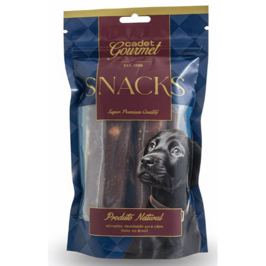 Snack Petisco Bifinho Recheado Cadet Gourmet para Cães – Sabor Frango, 3 Unidades