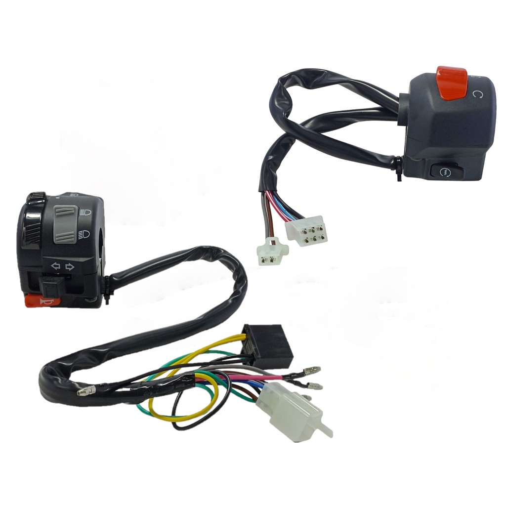 Kit Chave Punho Luz Partida Emergência Ybr 125 Factor E Ed 2002 2003 2004 2005 2006 2007 2008 a 2013