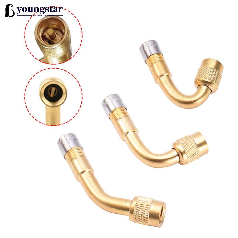 YST 45/90/135 Graus Ângulo De Bronze Motocicleta Adaptador Válvula Dobrada Tubo Do Pneu Extensão Da Para Carro Caminhão 
