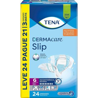 Fralda Geriátrica Tena Slip Dermacare G Leve 24 Pague 21 unidades em Oferta na Shopee