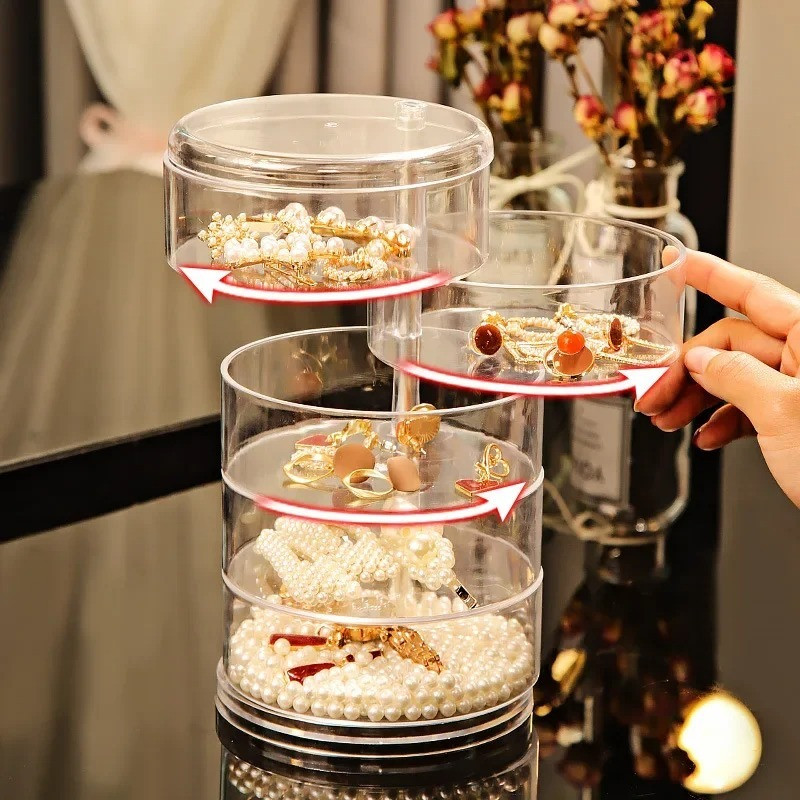 Organizador de Joias e Bijuterias com 5 Gavetas - Ideal para Anéis, Brincos e Pulseiras