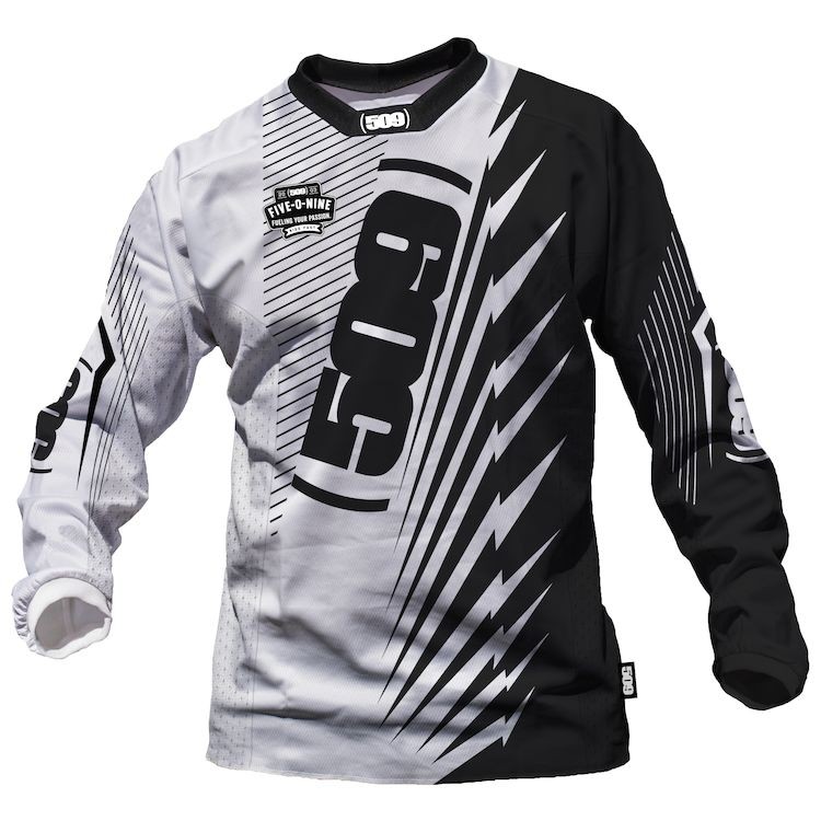 MTB Motocross Jersey Masculino Preto Branco Manga Longa Ciclismo Camisa Respirável Downhill Equitação Gear Em Estoque CO