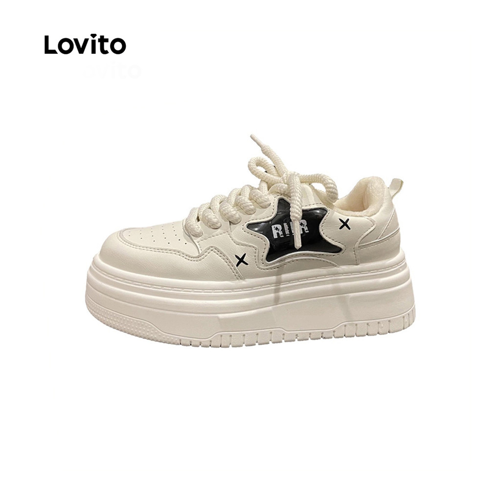 Lovito Tênis Casuais de Novo Estilo para Mulheres LFA97112