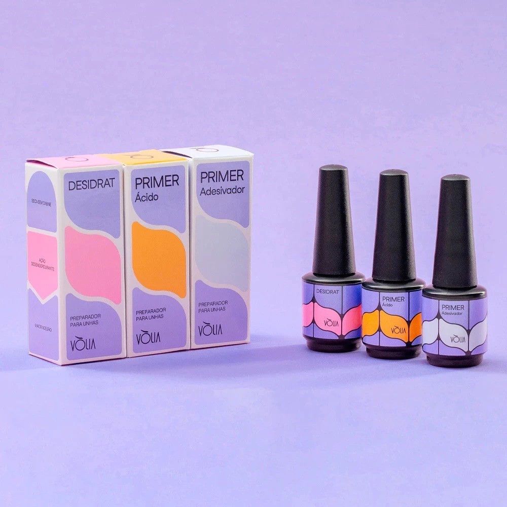 PREPARADORES VÒLIA  DESIDRAT, PRIMER PARA UNHA EM GEL MANICURE em Oferta na Shopee