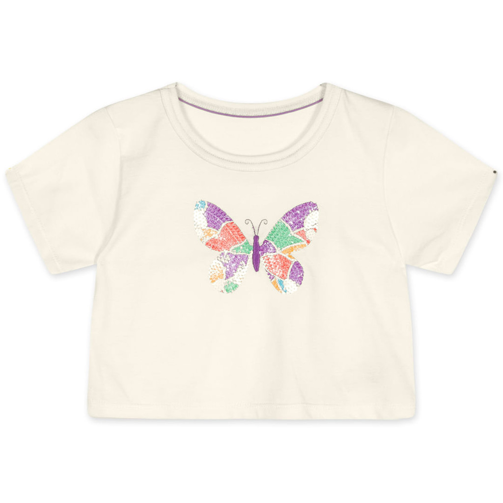 Detalhes do Conjunto Curto Borboleta Infantil Feminino Marisol