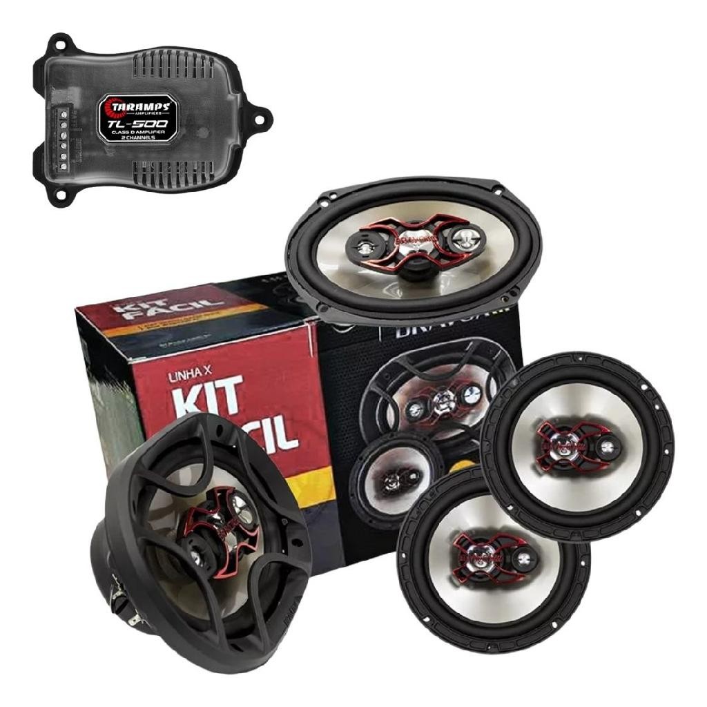 Kit Facil Bravox B4x69x B3x60x + Amplificador Taramps Tl 500 em Oferta na Shopee
