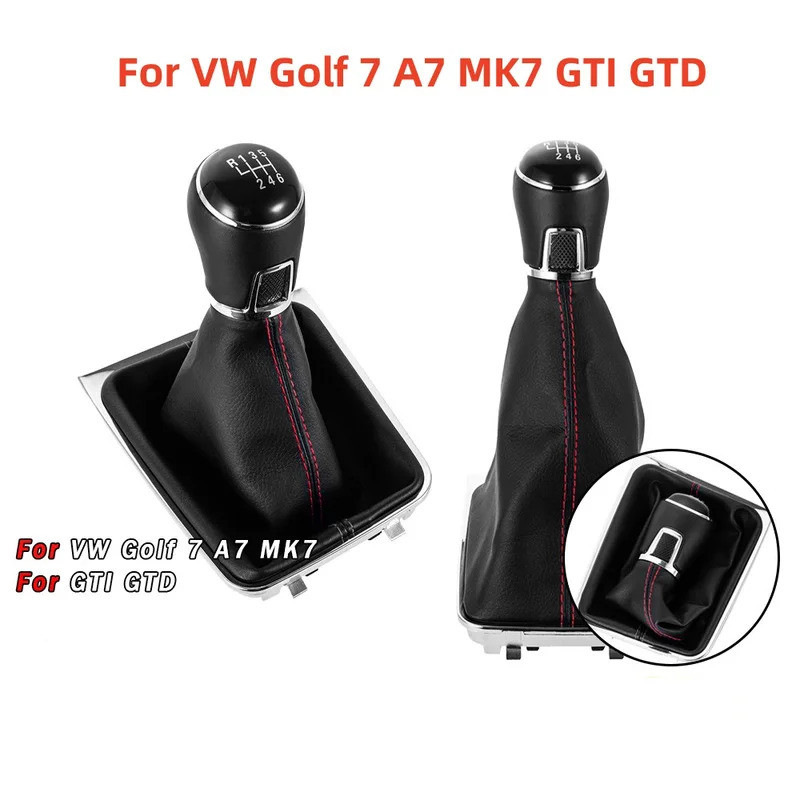 5 6 Velocidades Manopla de Mudança de Marcha para Volkswagen VW Golf 7 A7 MK7 GTI GTD 2013 2014 2015 2016 2017 2018 Alav