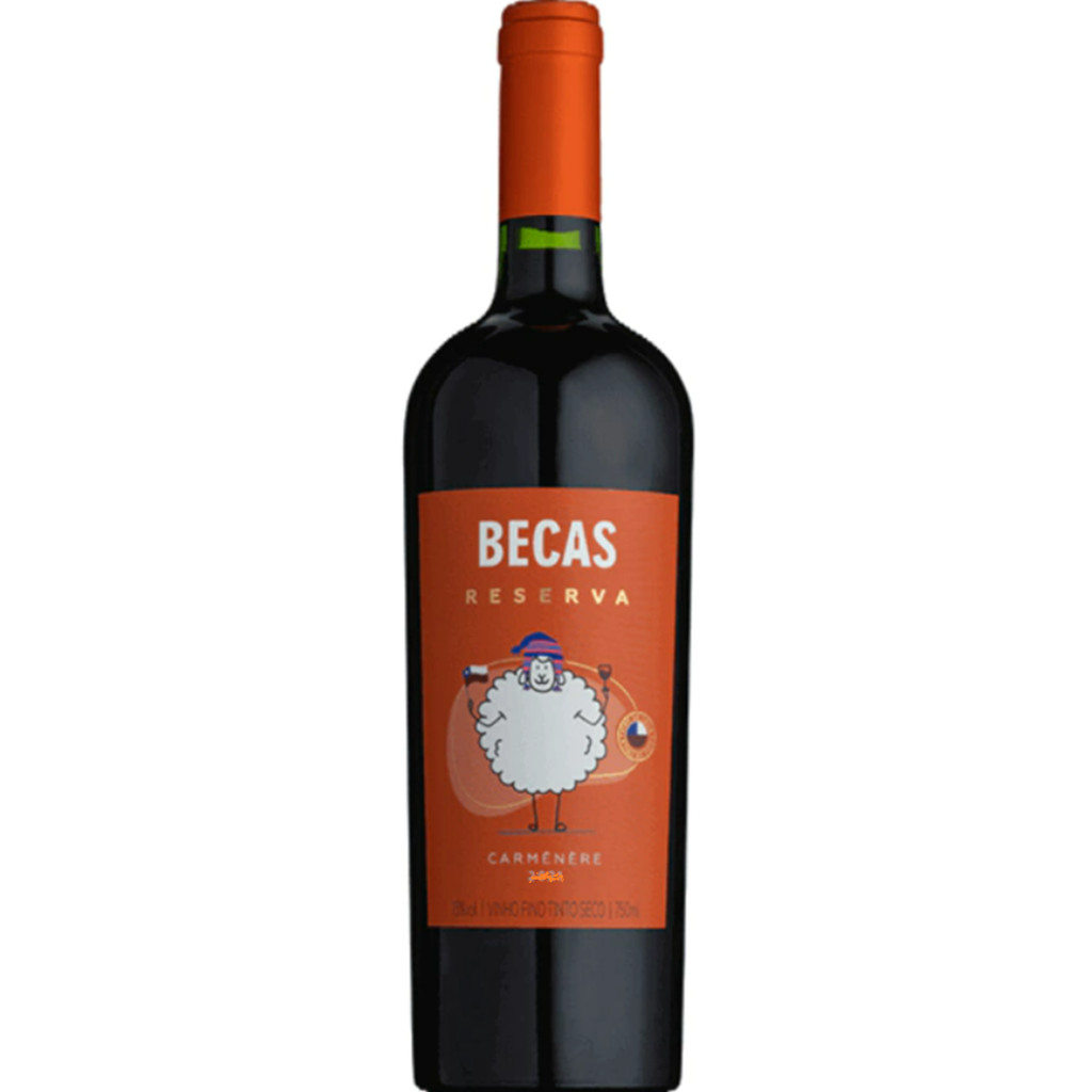 VINHO TINTO BECAS RESERVA CARMENERE 750ML em Oferta na Shopee