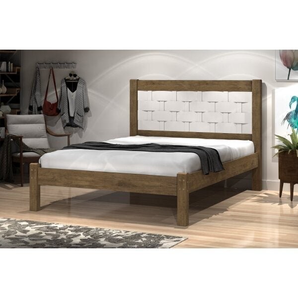 Cama Casal Flex Color Laila  Jequitiba/Off White em Oferta na Shopee