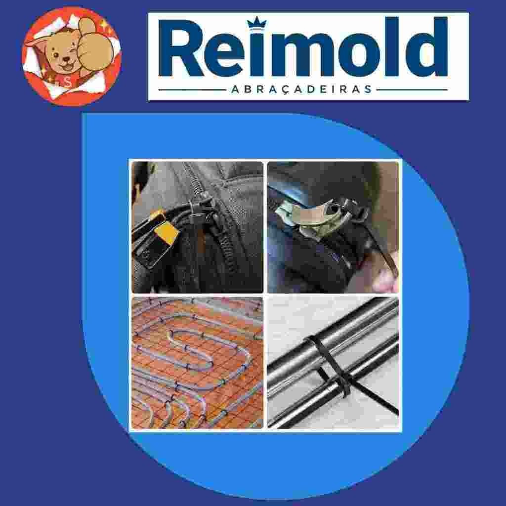 Abraçadeira Nylon 100 Peças 20 cm Presilha Enforca Gato Alta Resistência Durabilidade Organização — imagem 2 de 2