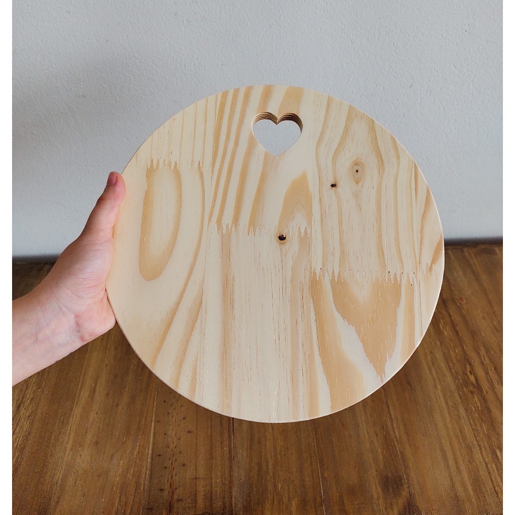 Kit 2 Tábuas Redondas de Pinus para Frios e Petiscos