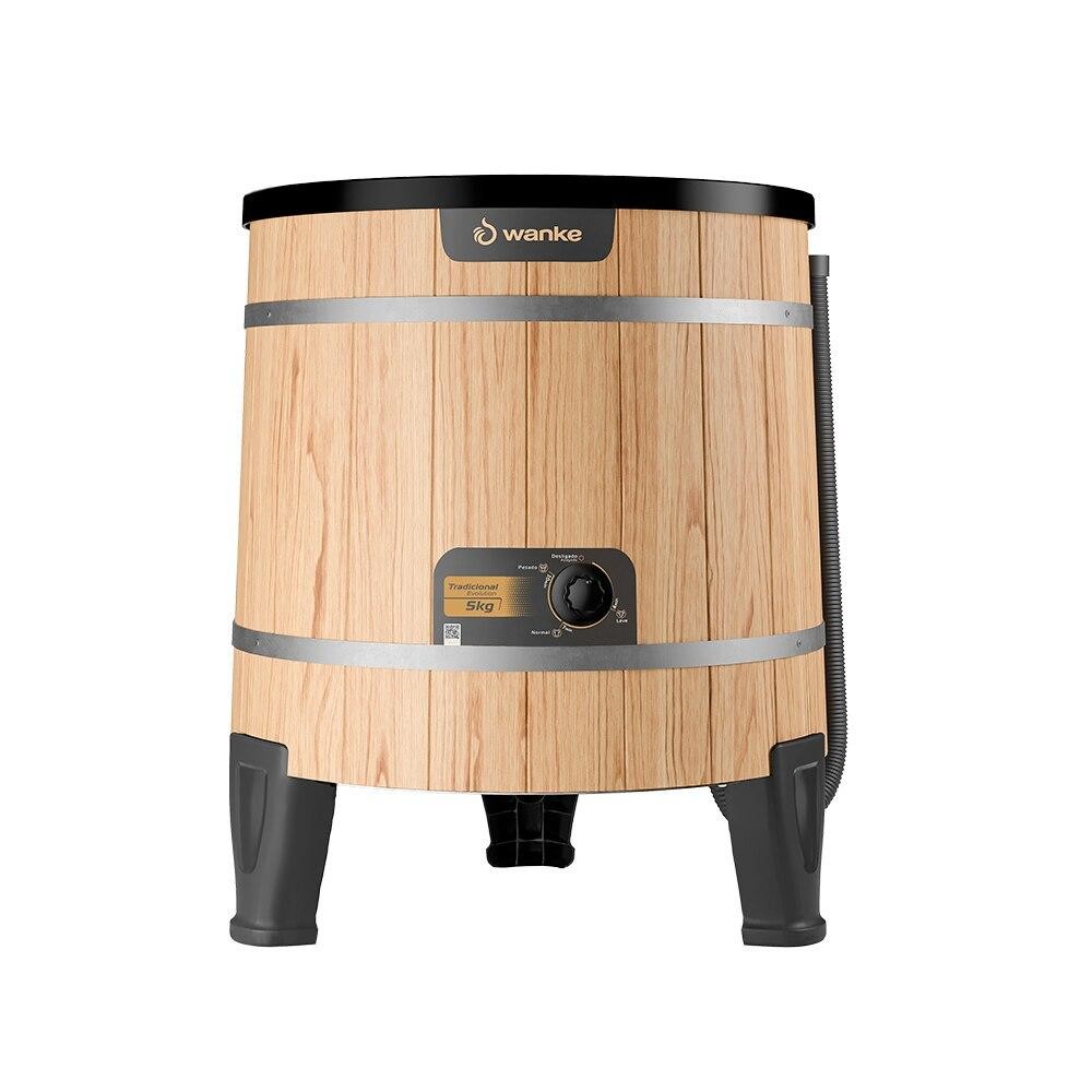 Máquina de Lavar Wanke 5kg Evolution Madeira Clara 220V Compacta Econômica Filtro Fiapos em Oferta na Shopee