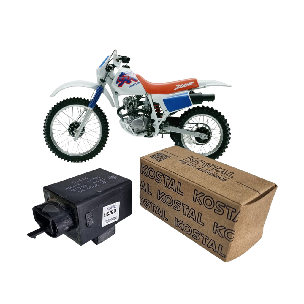 Relé de Pisca 3 Pinos 12v Kostal Honda Biz 125 (06-08), Titan 125 (99-04), Bros 125 150, Xlr 125, Xr 200 - 38300-KBB-900