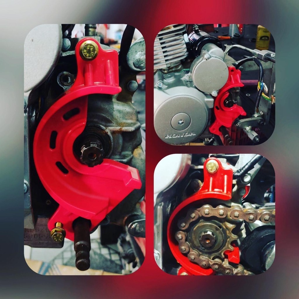 Protetor Anti Block (Compatível CRF 230f) vermelho - Dega