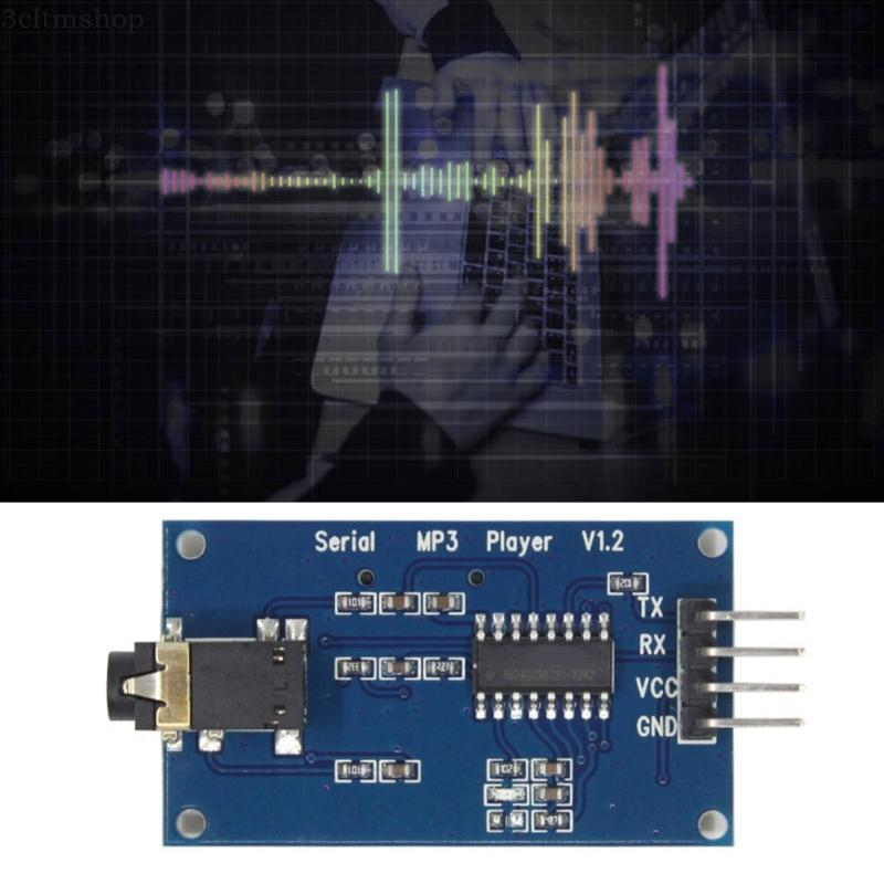 blg YX5300 UART TTL Controle MP3 Módulo Leitor Música Suporte MP3 Para Acessórios Automação Navegação Veículo
