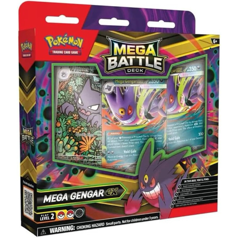 Mega Gengar ex / Mega Diancie ex | Copag | Deck de Batalha - Original - Entregas Super Express